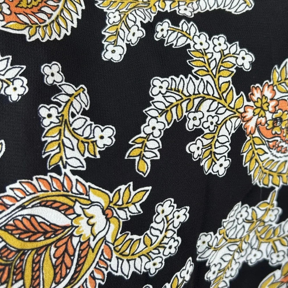 Reformation Talia Long Sleeve Top Paisley Puff size xs Extra Small